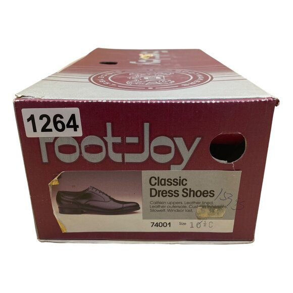 FootJoy Men’s Black Leather Oxford Cap Toe Classic Dress Shoes Size 10.5C main image 10